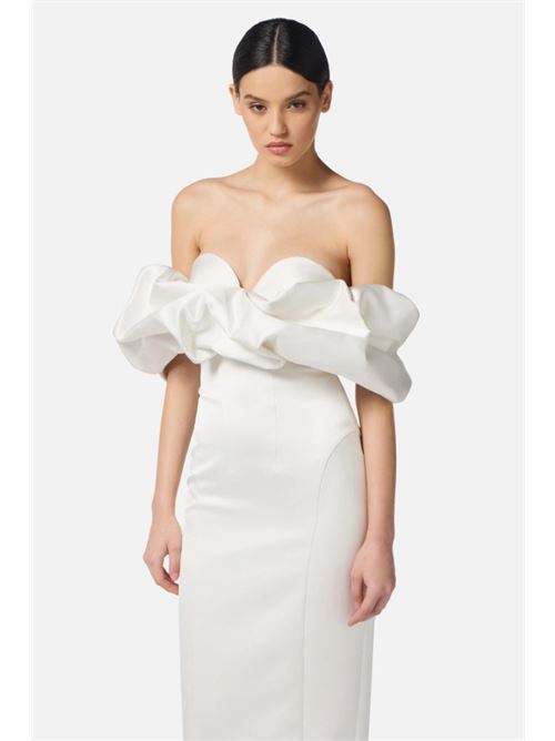 Duchess dress with 3D neckline ELISABETTA FRANCHI | AB71456E2.360